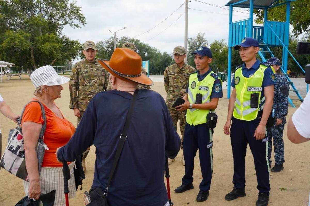 Безопасный отдых: рейд прошёл на центральном пляже Костаная