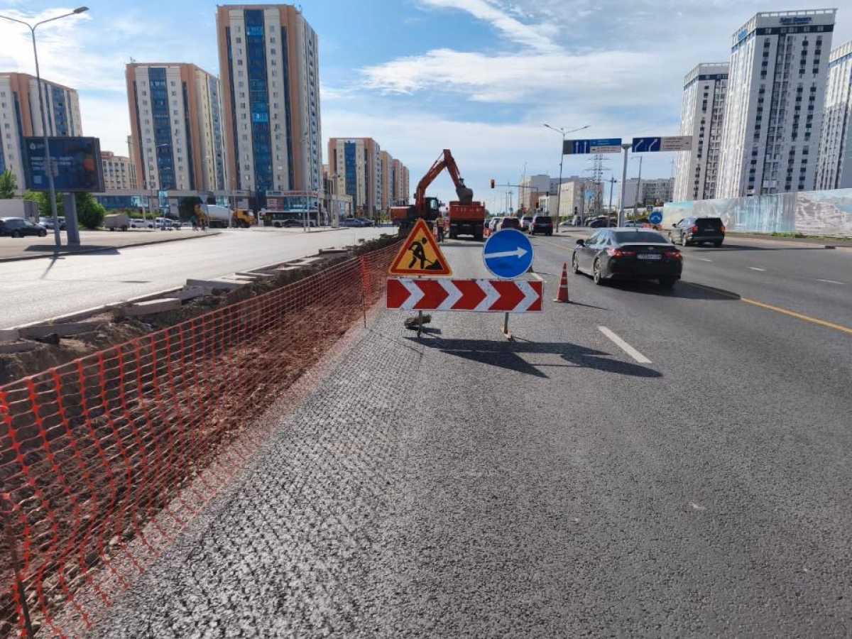 Подходы к двум перекресткам Кургалжынского шоссе временно закрыли в Астане