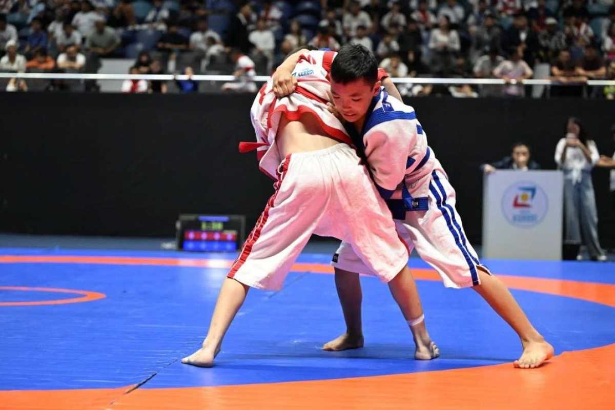 Детский чемпионат Казахстана по қазақ күресі стартовал в Астане