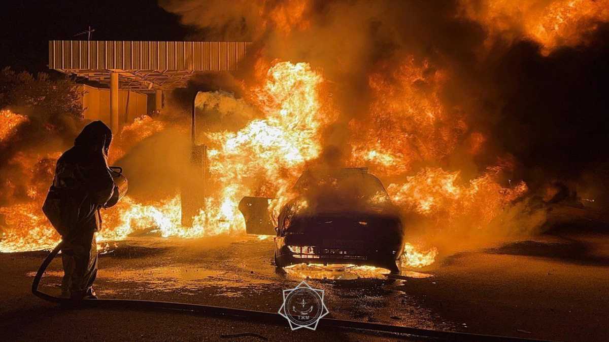 Пожарные предотвратили возможный взрыв на АЗС в Жамбылской области