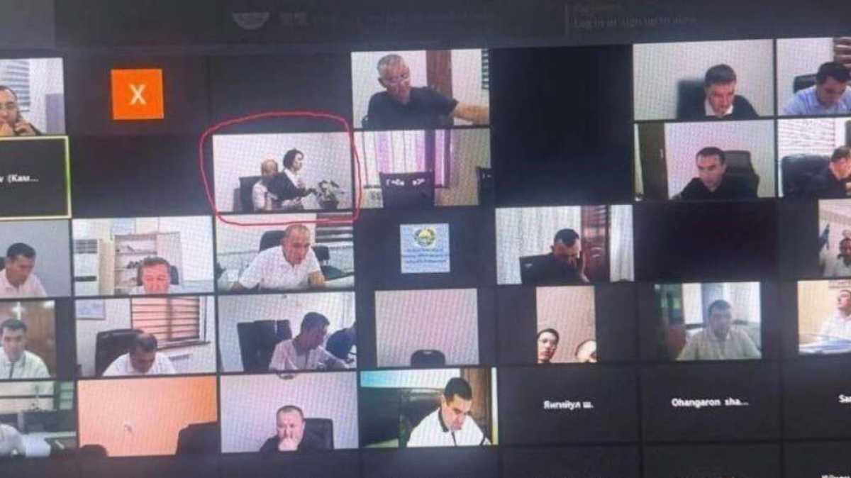Чиновник во время видеосовещания обнимал сидевшую у него на коленях сотрудницу