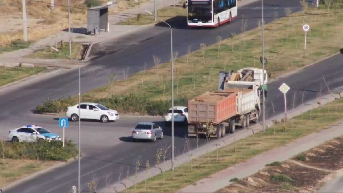 Дроны фиксируют незаконный выброс отходов в Шымкенте