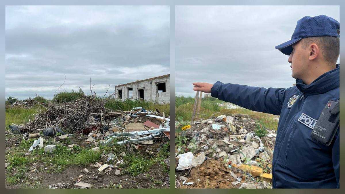 Полицейские и экологи продолжают борьбу со свалками в Костанае