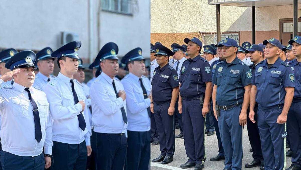 Полицейских наградили за добросовестную службу в Жамбылской области