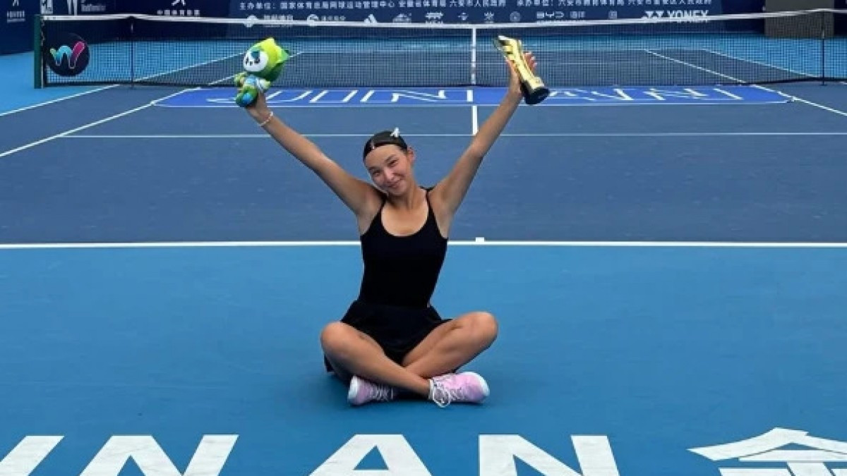 Казахстанская теннисистка Аружан Сагындыкова выиграла турнир в Китае