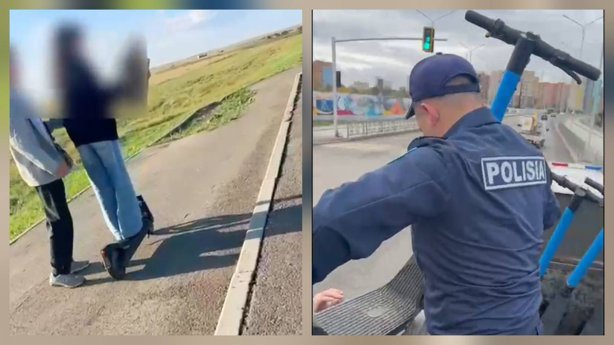 В Акмолинской области полицейские усилили контроль за электросамокатами