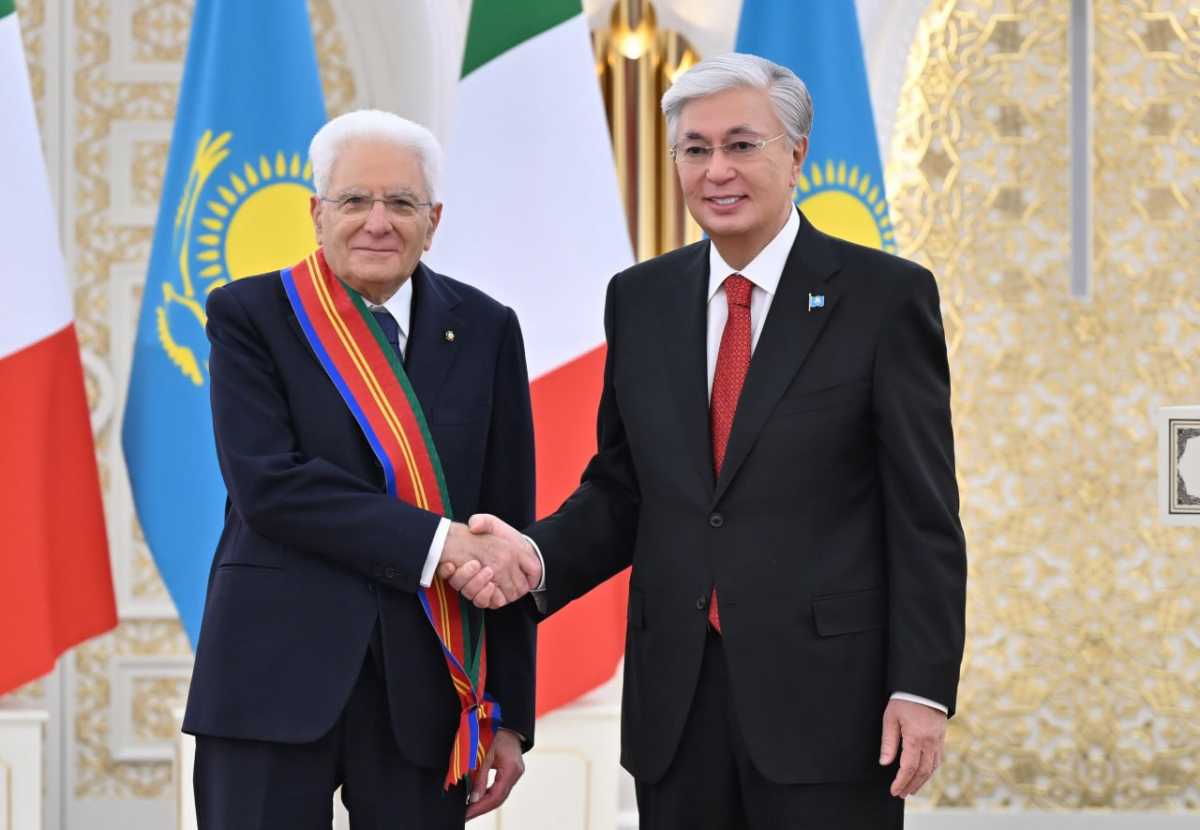 Токаев наградил президента Италии орденом «Достық» I степени