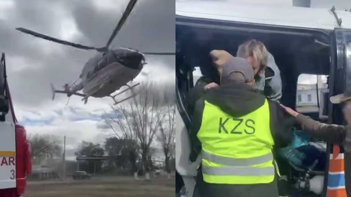 Ребёнка экстренно эвакуировали на вертолёте МЧС в Кокшетау