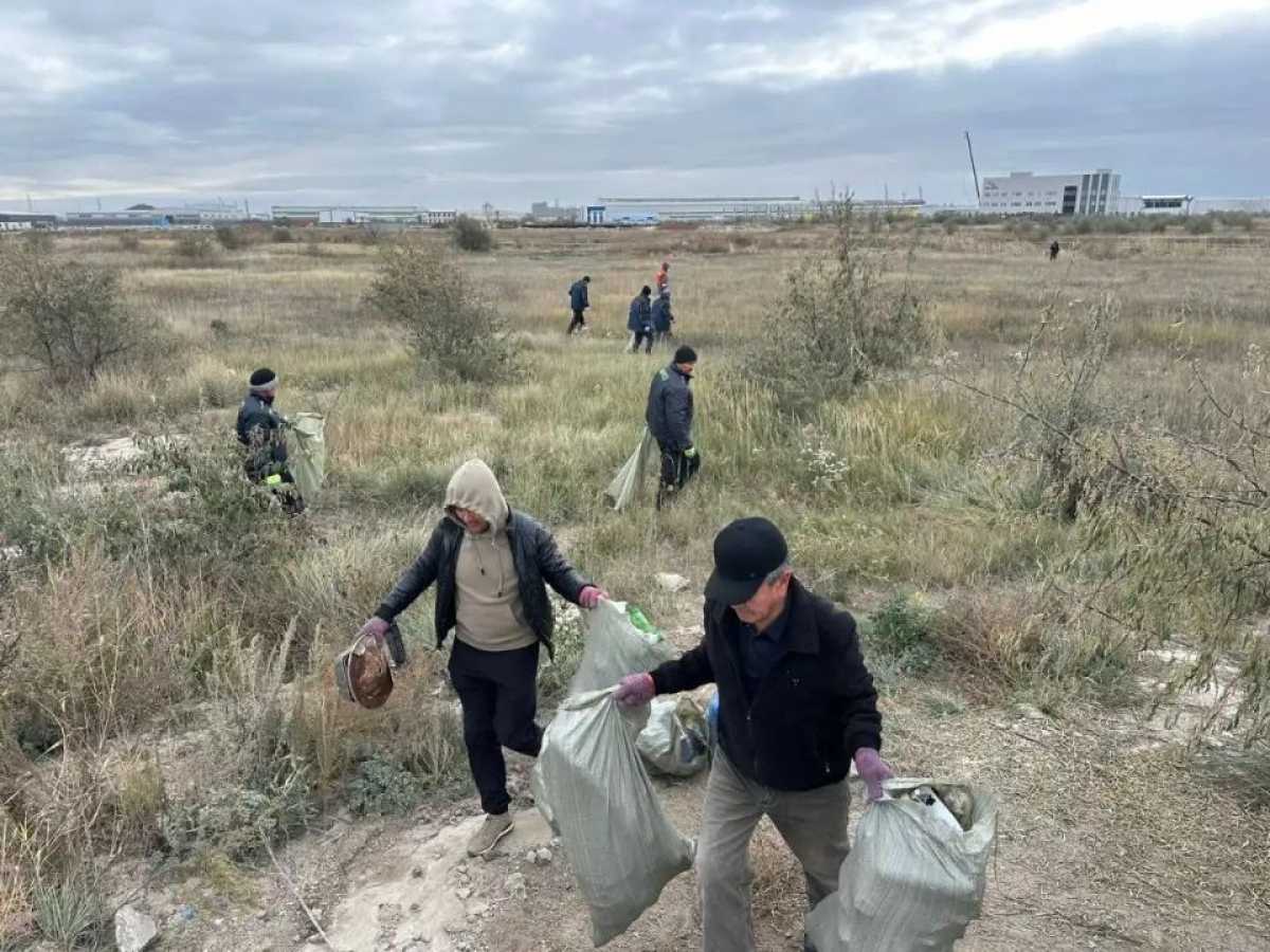 «Таза Қазақстан»: экологическое мероприятие прошло около реки Акбулак в Астане