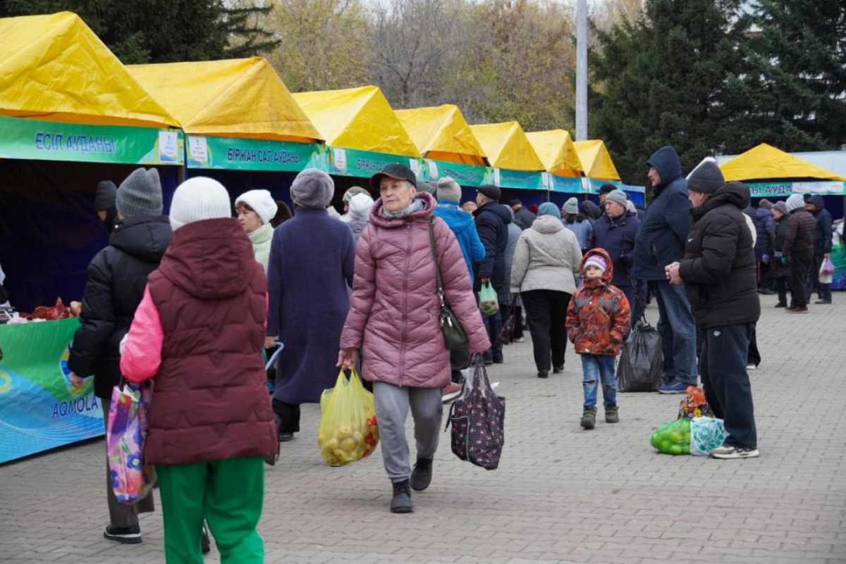 В Кокшетау прошла сельскохозяйственная ярмарка: представлено свыше 200 тонн фермерской продукции