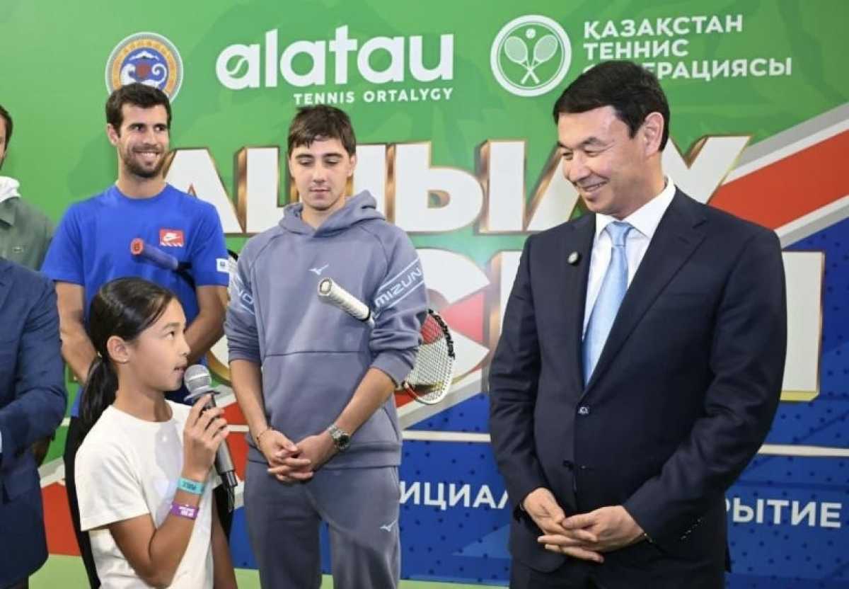 Дархан Сатыбалды принял участие в открытии современного теннисного центра «Алатау» в Алматы