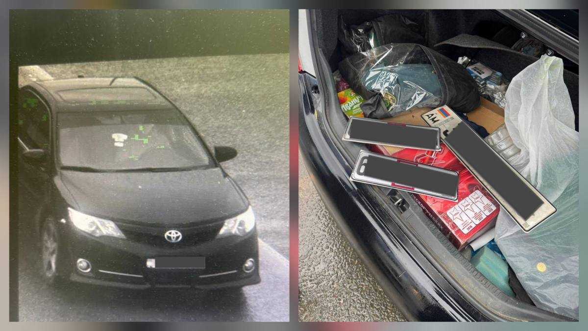 Фальшивые номера и десятки штрафов: лихача задержали в Уральске