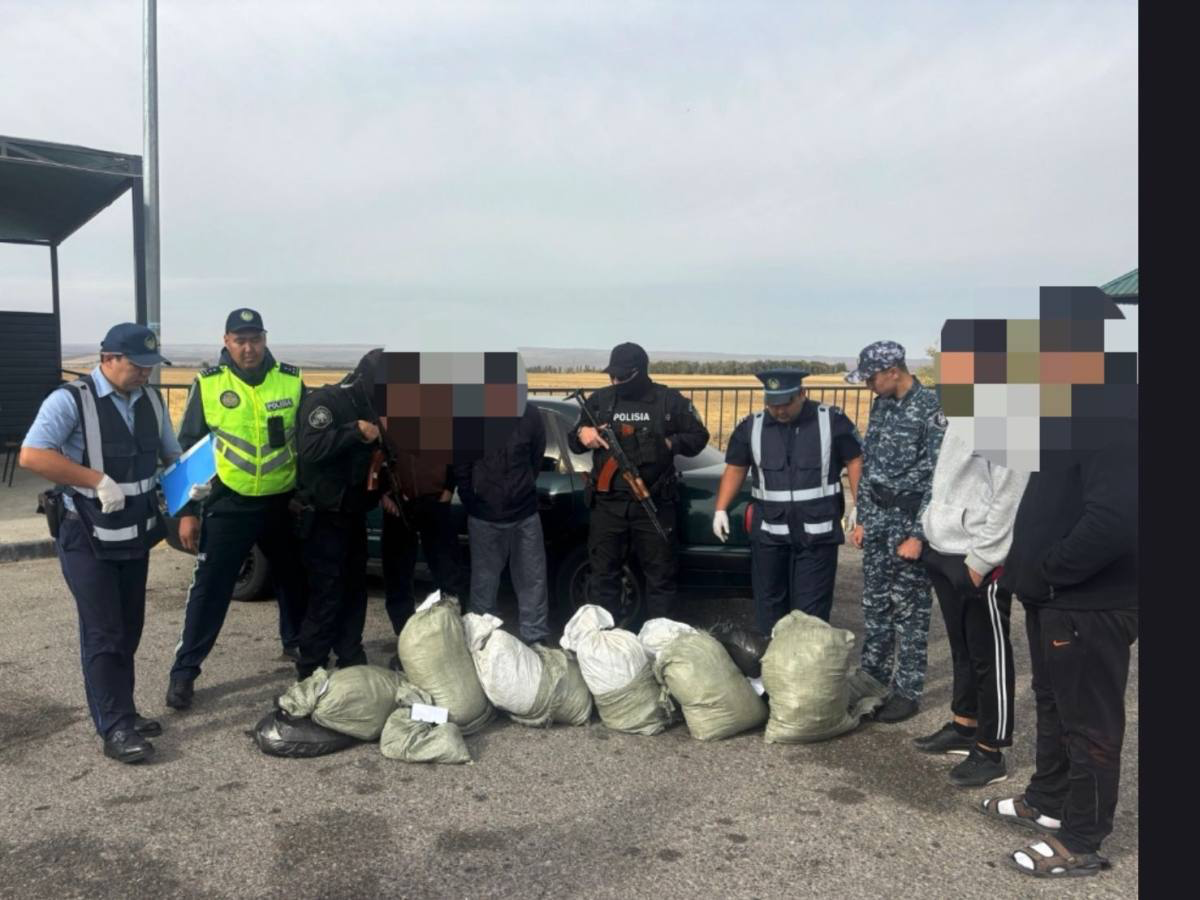 66 кг марихуаны в мешках: в Жамбылской области задержали наркоперевозчиков