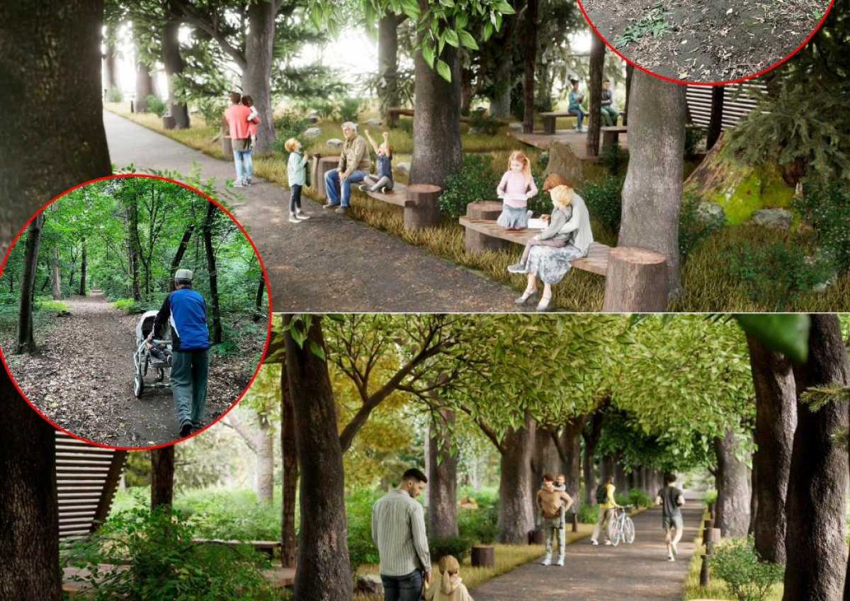 Акимат Алматы представил обновлённый дизайн Рощи Баума