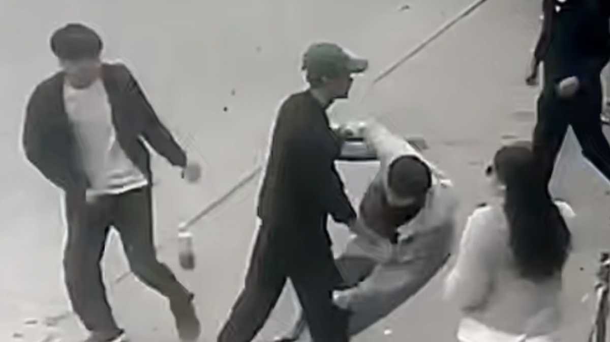 Очередная разборка попала на видео в Алматы