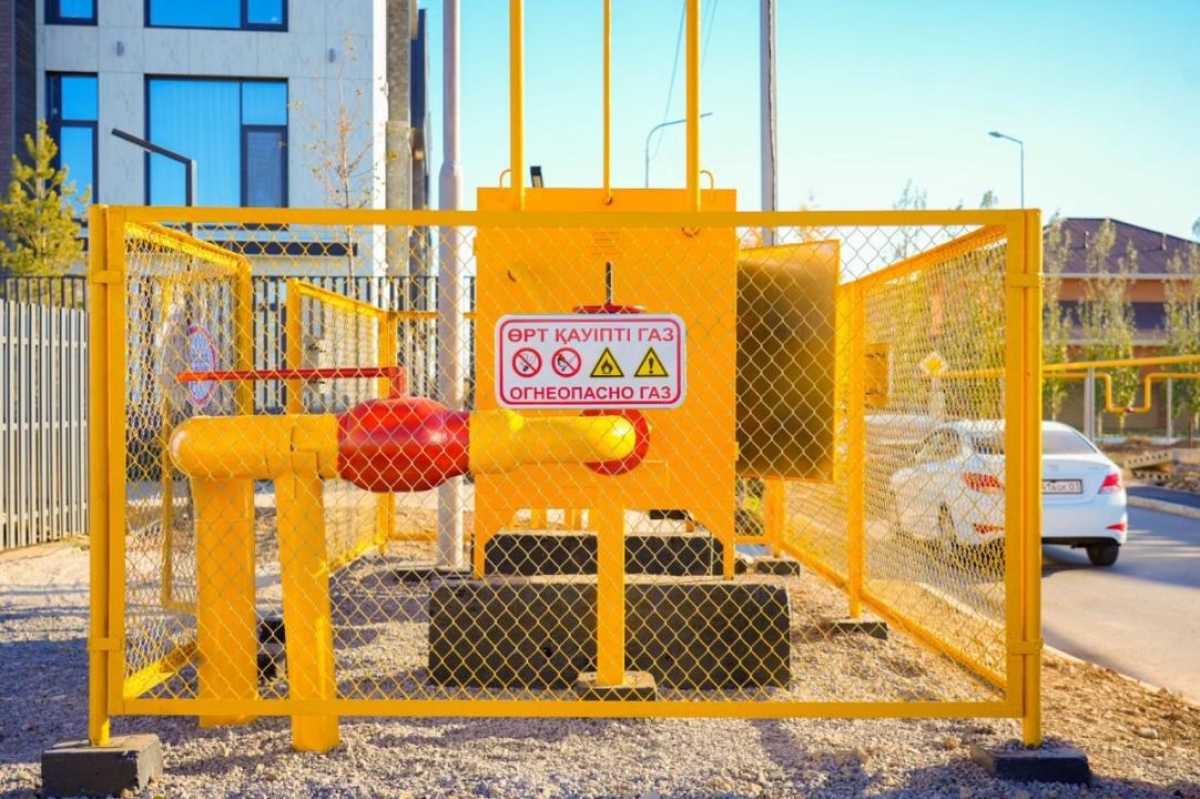 Ещё один жилой массив Астаны подключили к природному газу