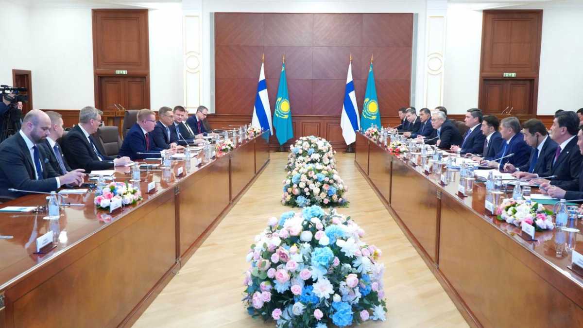 Бектенов и Стубб обсудили новые направления казахско-финляндского сотрудничества