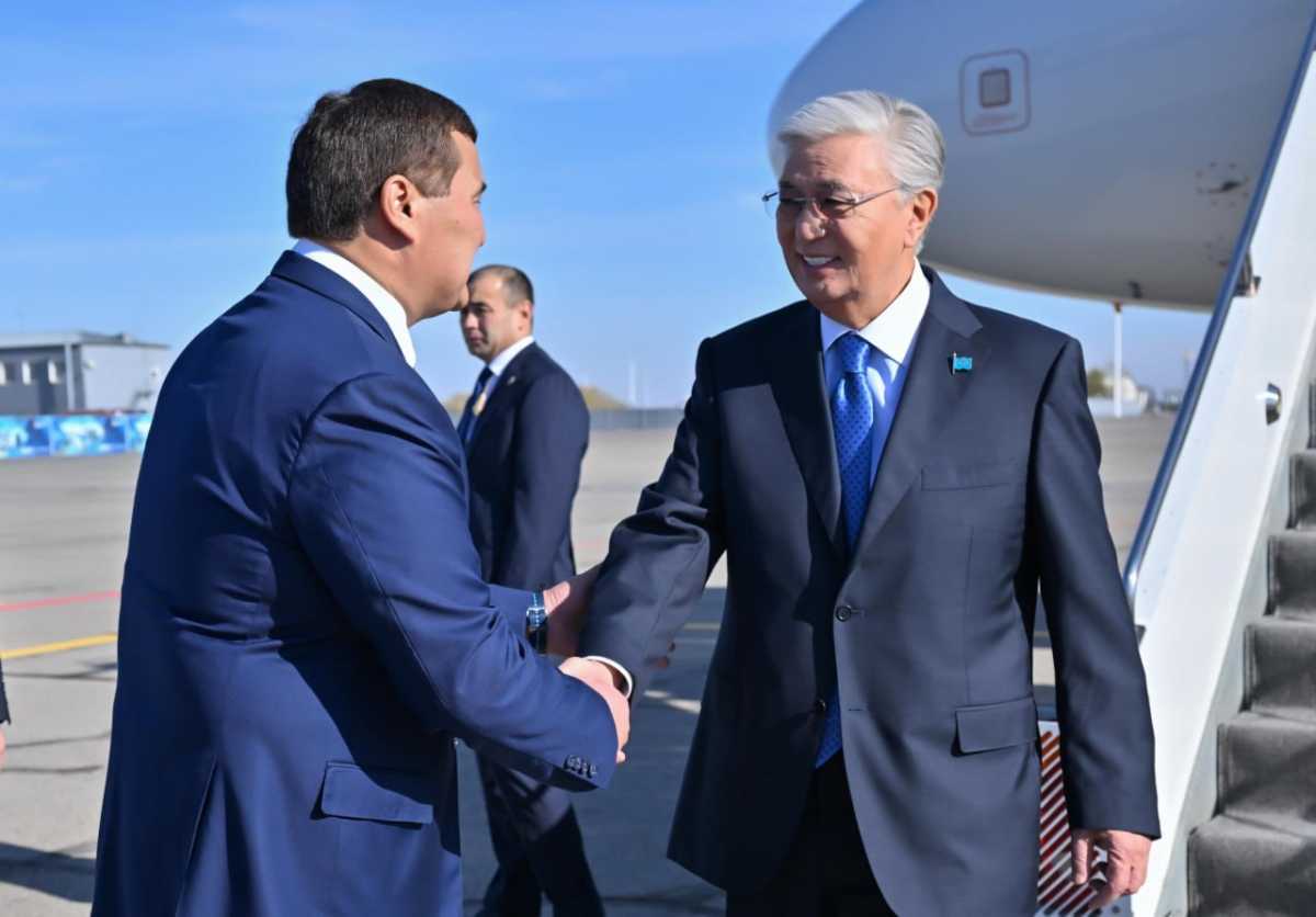 Токаев прилетел в Кызылординскую область