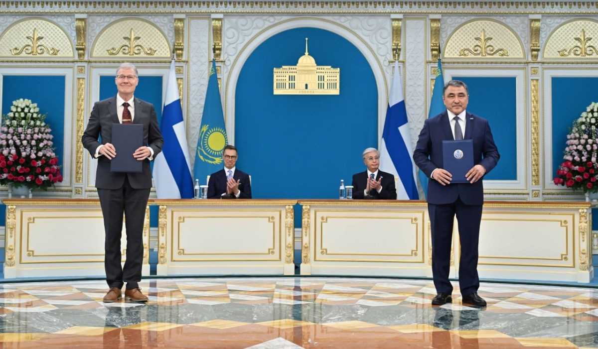Визит президента Финляндии в Казахстан: подписано 15 документов