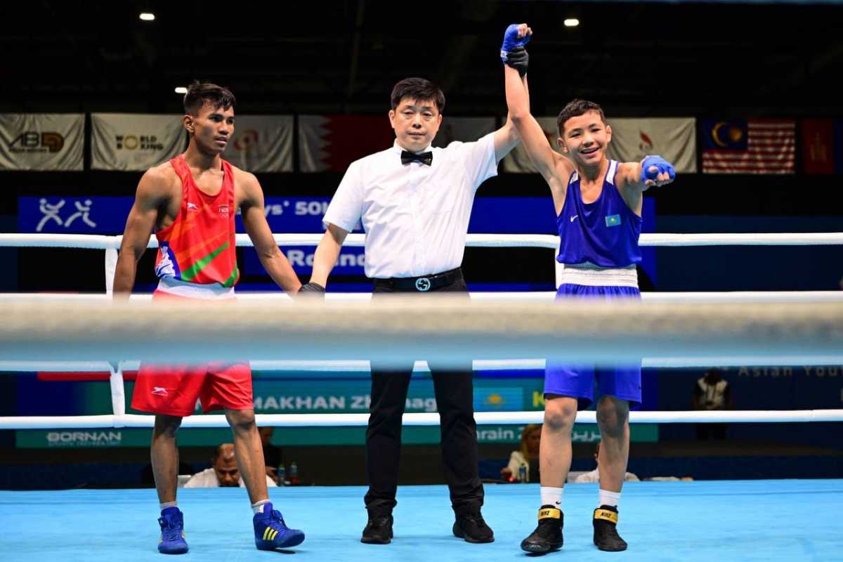 Бокс на ЮАИ: казахстанец Нурмахан Жумагали завоевал «золото»