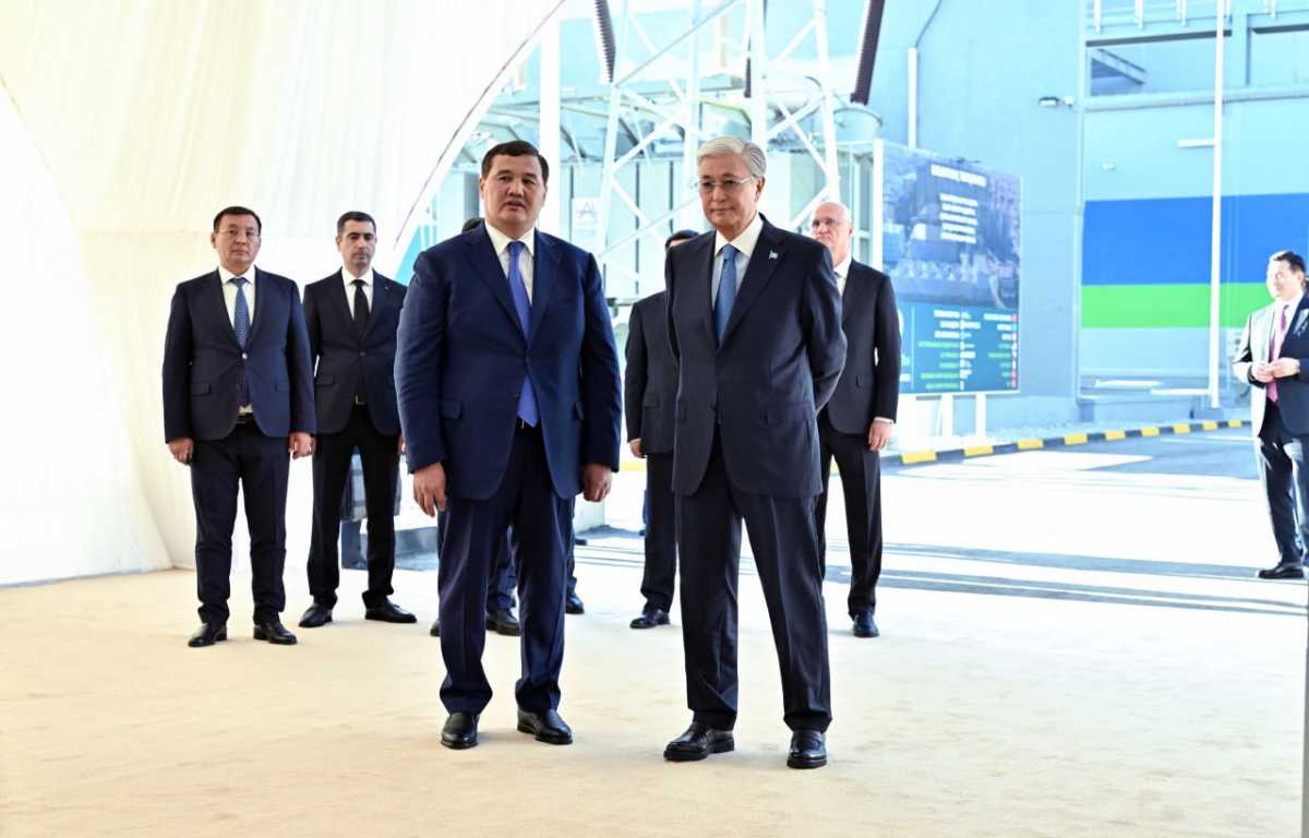 Токаев посетил новую ТЭЦ Кызылорды