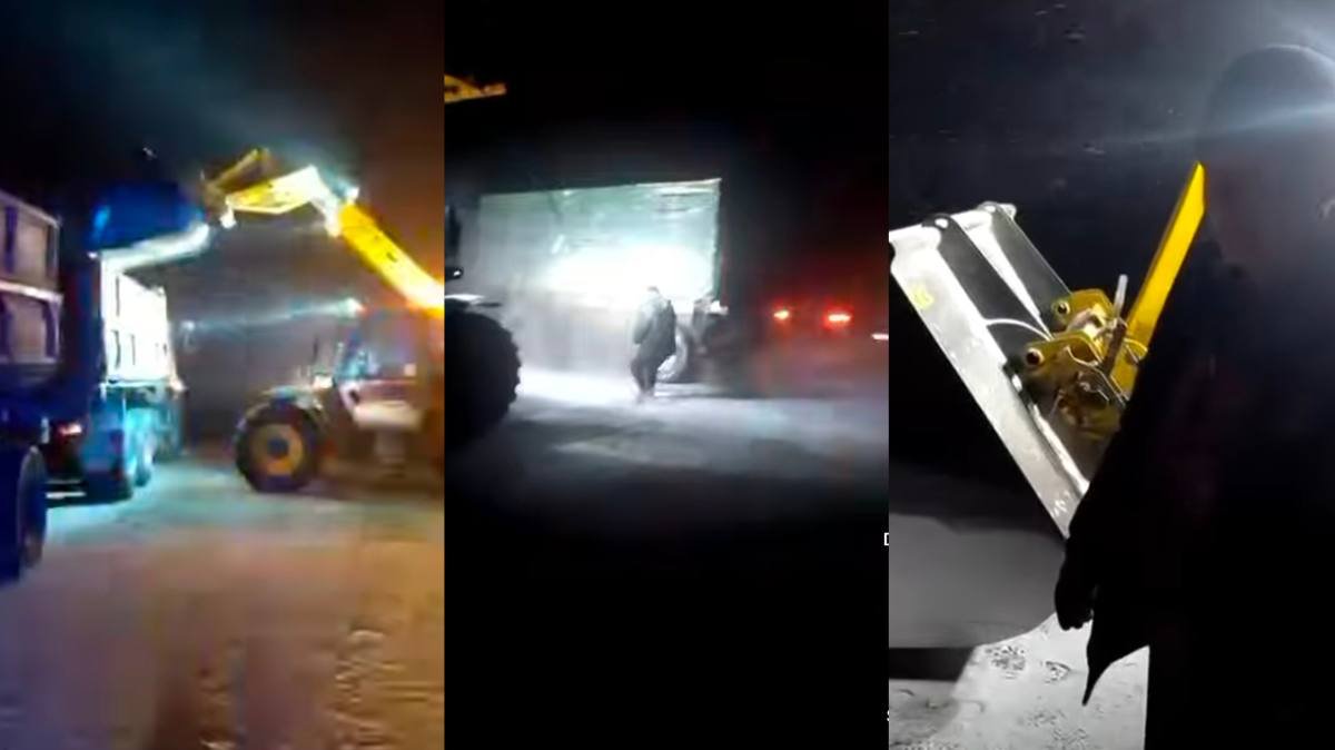 Прицеп с ячменем опрокинулся на трассе в СКО