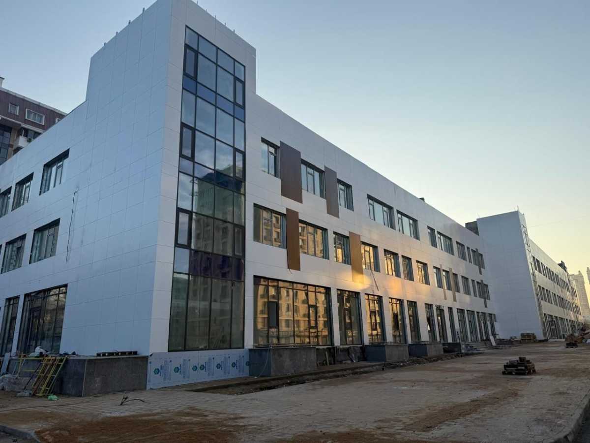 В Бостандыкском районе Алматы завершается строительство новой поликлиники