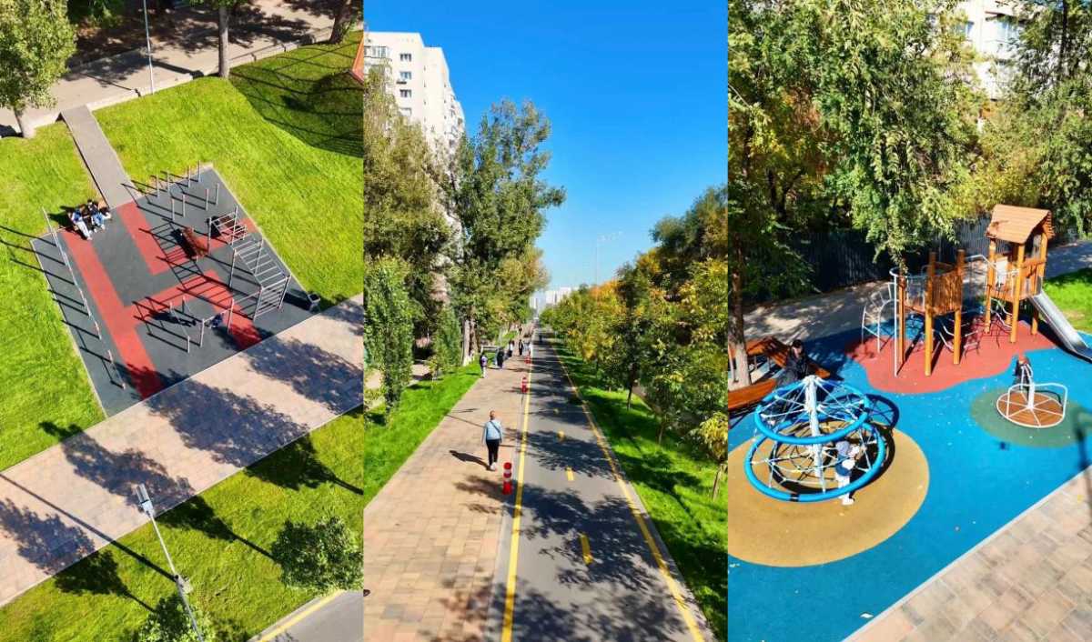 Больше зелени и света — в Алматы на улице Торайгырова завершили масштабное обновление