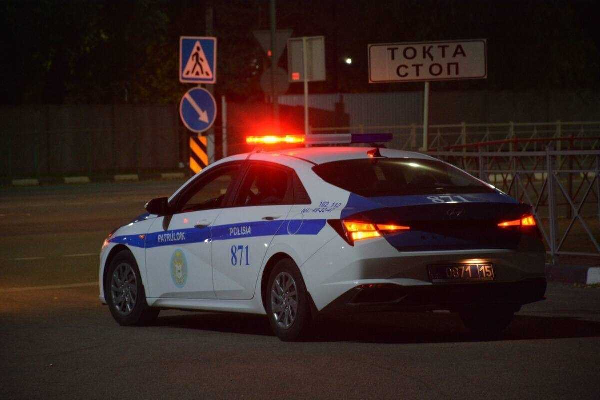 Ночная погоня в Талдыкоргане: 16-летний водитель пытался скрыться от полиции