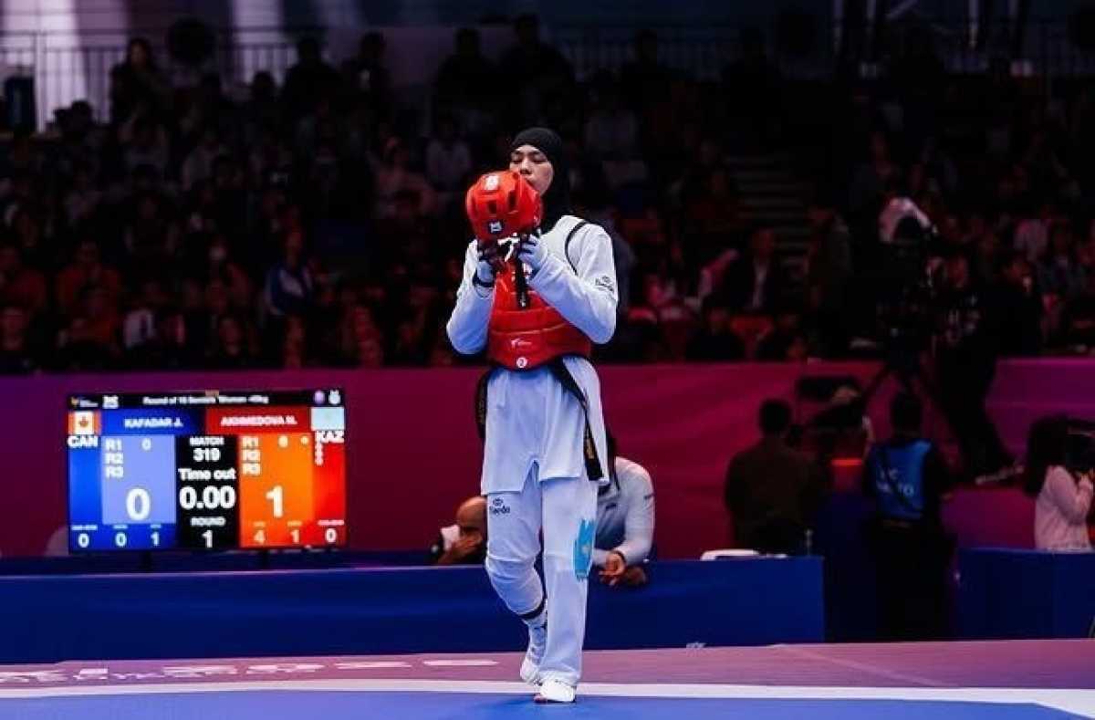 Казахстанка Нодира Ахмедова завоевала золотую медаль на турнире по таеквондо в Катаре
