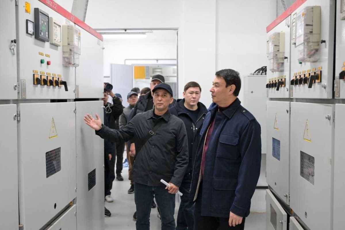Аким Алматы проверил строительство подстанции «Тұздыбастау»