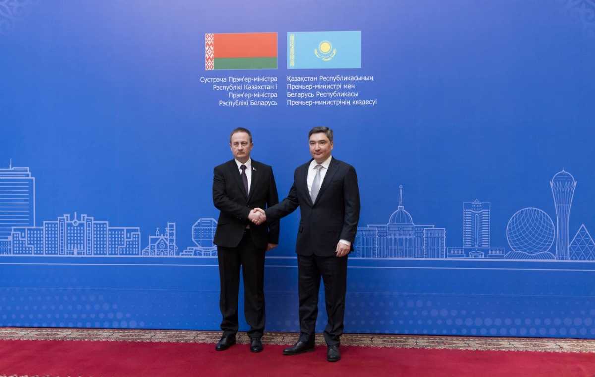 Премьер-министры Казахстана и Беларуси обсудили развитие торгово-экономического сотрудничества