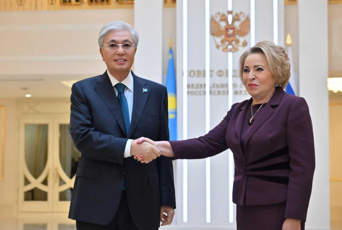 Касым-Жомарт Токаев провёл встречу с Валентиной Матвиенко