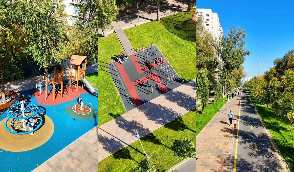 Больше зелени и света — в Алматы на улице Торайгырова завершили масштабное обновление