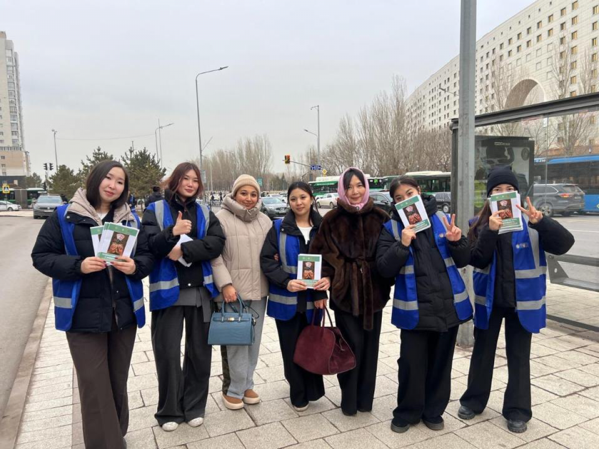 «Jarqyn Bolashaq»: акцию по профилактике лудомании провели на улицах Астаны