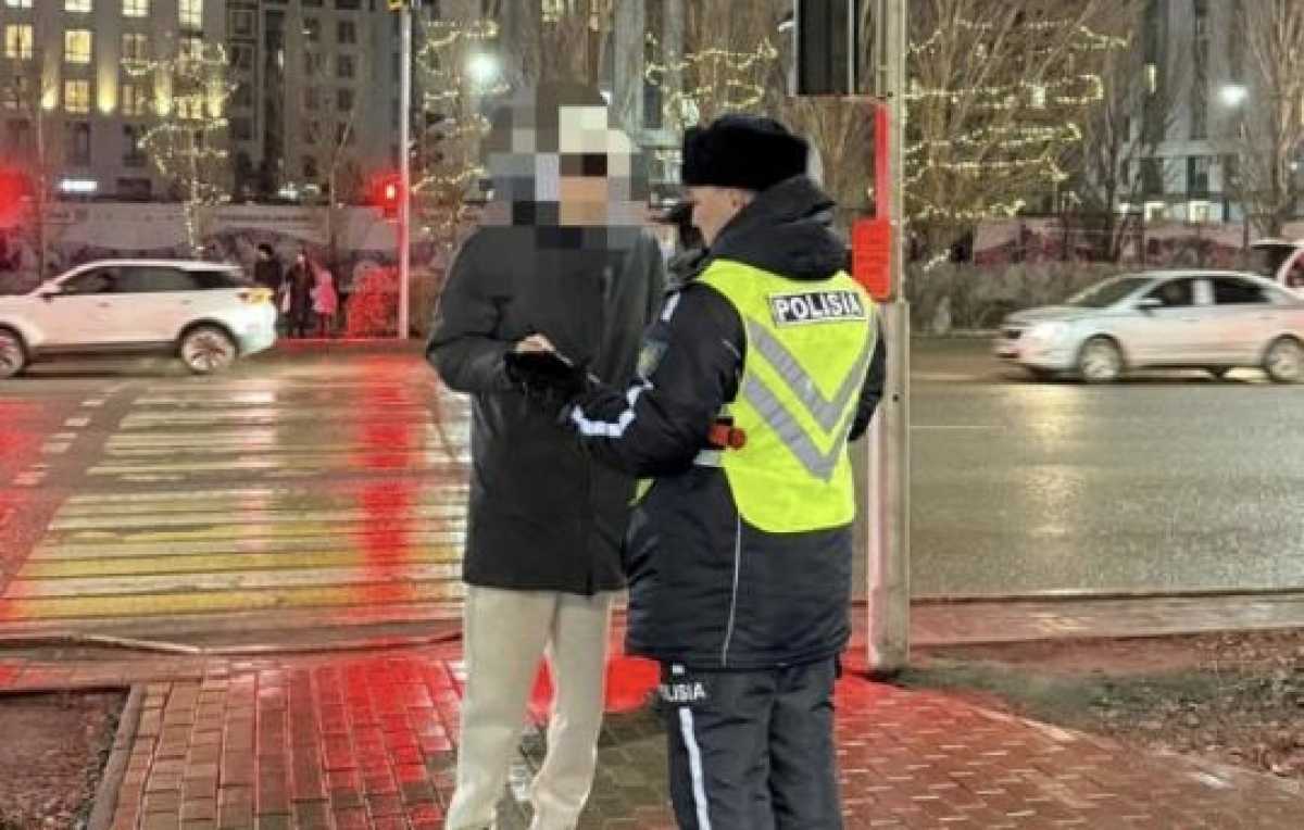 Около 2200 пешеходов наказали за нарушение правил дорожного движения в Астане