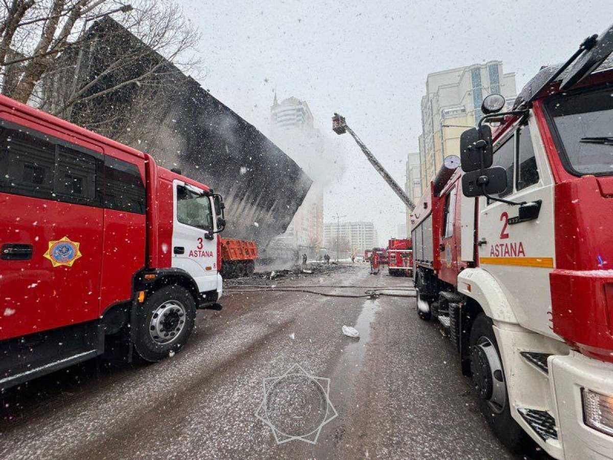 Крупный пожар потушили в Астане – фото