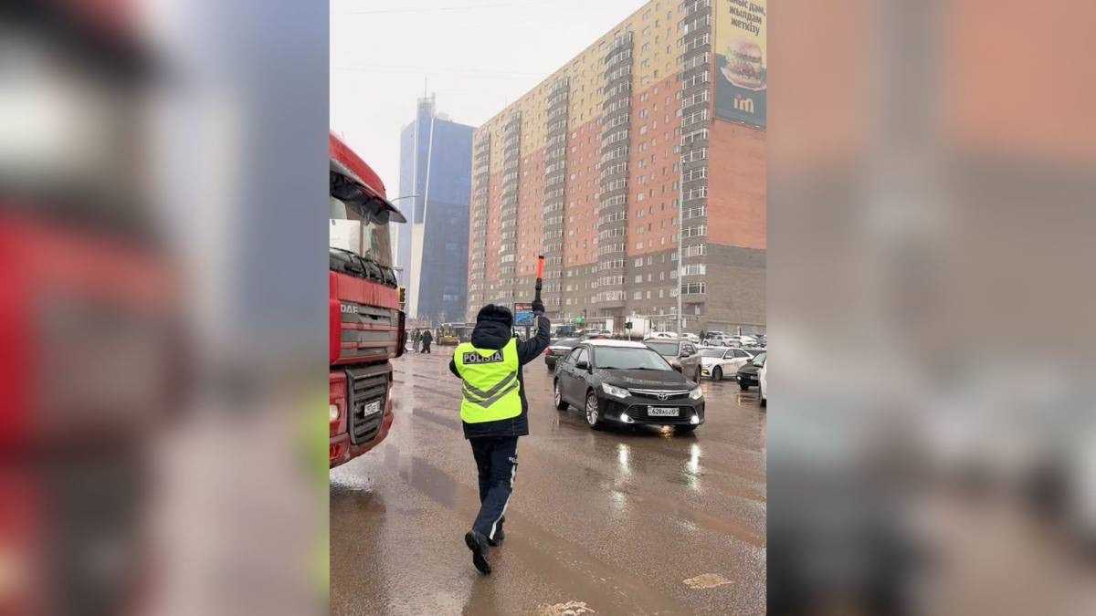 Непогода в Астане: полиция перешла на усиленный режим работы