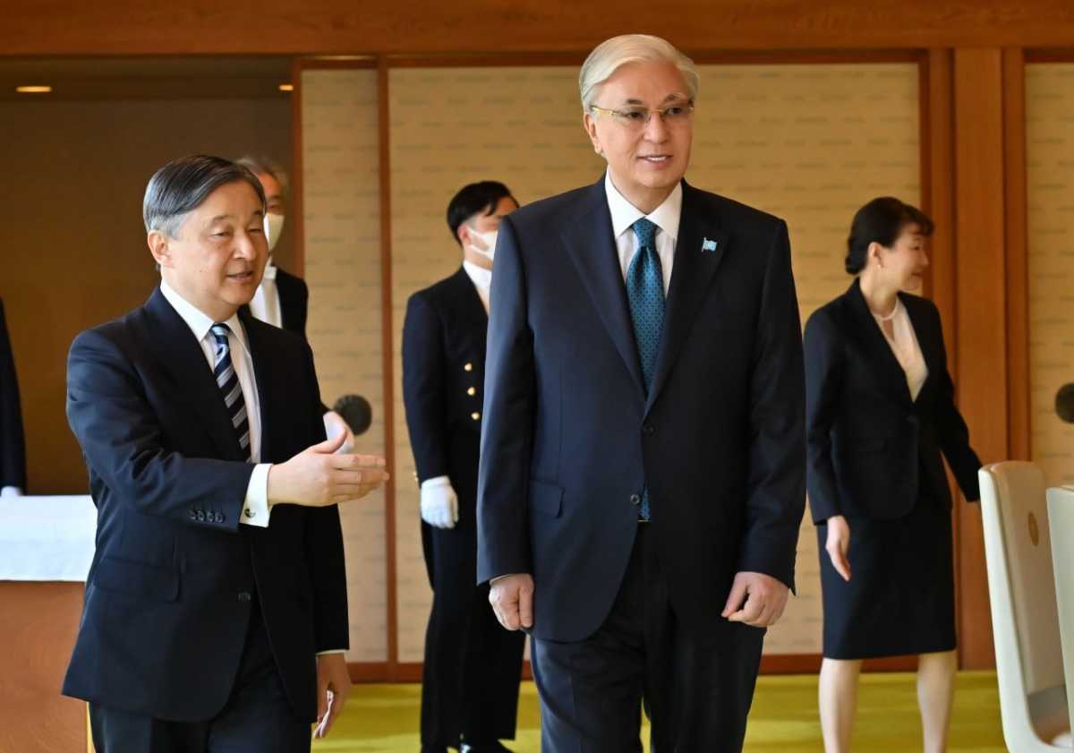 Император Японии устроил приём в честь Токаева – фото