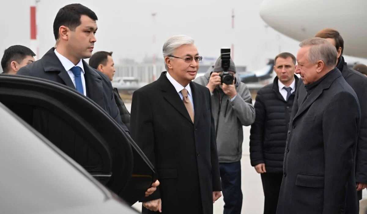 Касым-Жомарт Токаев прибыл в Санкт-Петербург