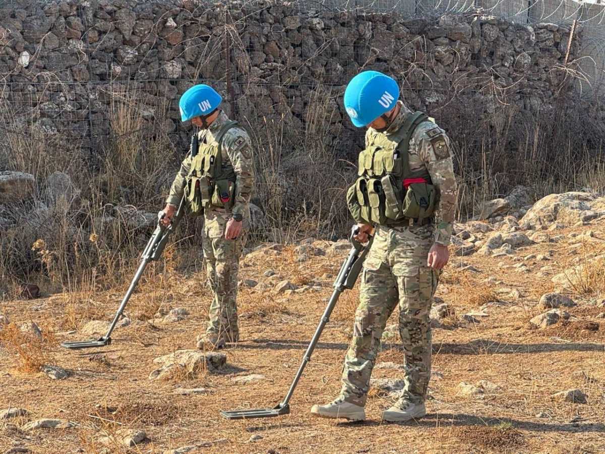 Казахстанские миротворцы обезвредили более тысячи взрывоопасных предметов на Голанских высотах
