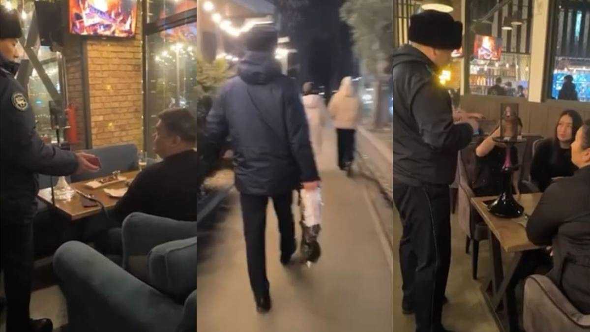 Полицейские изъяли более 50 кальянов во время рейдов по увеселительным заведениям Алматы