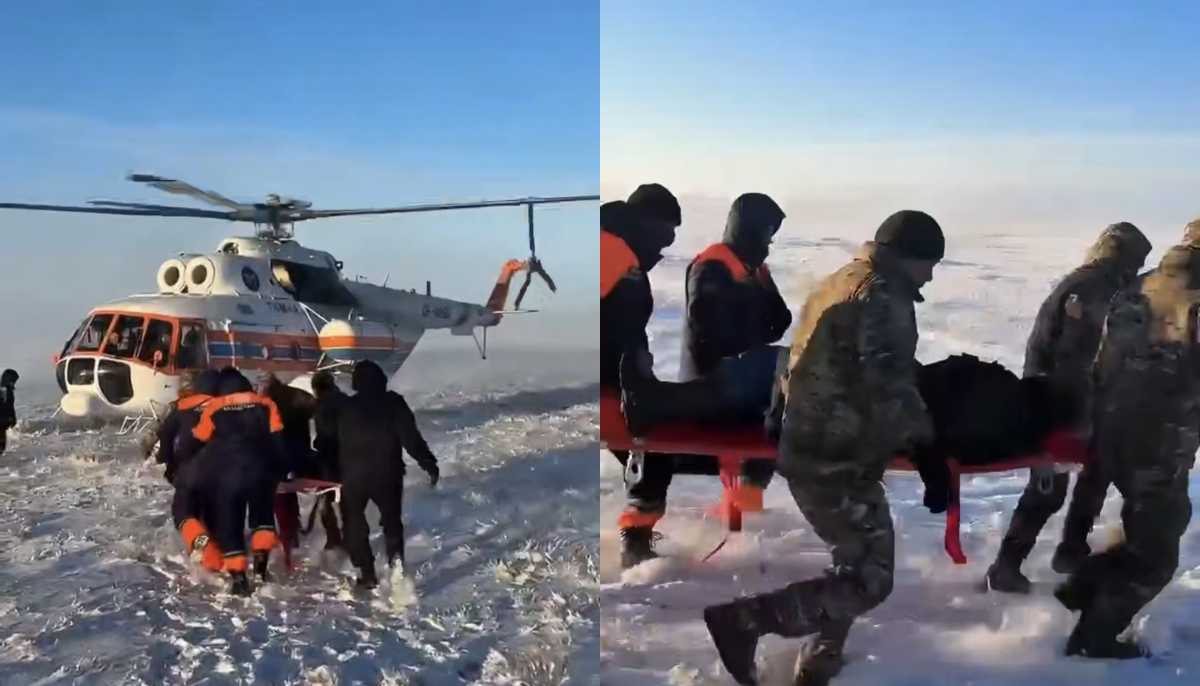 Пропавших рыбаков обнаружили с помощью вертолёта в Улытауской области