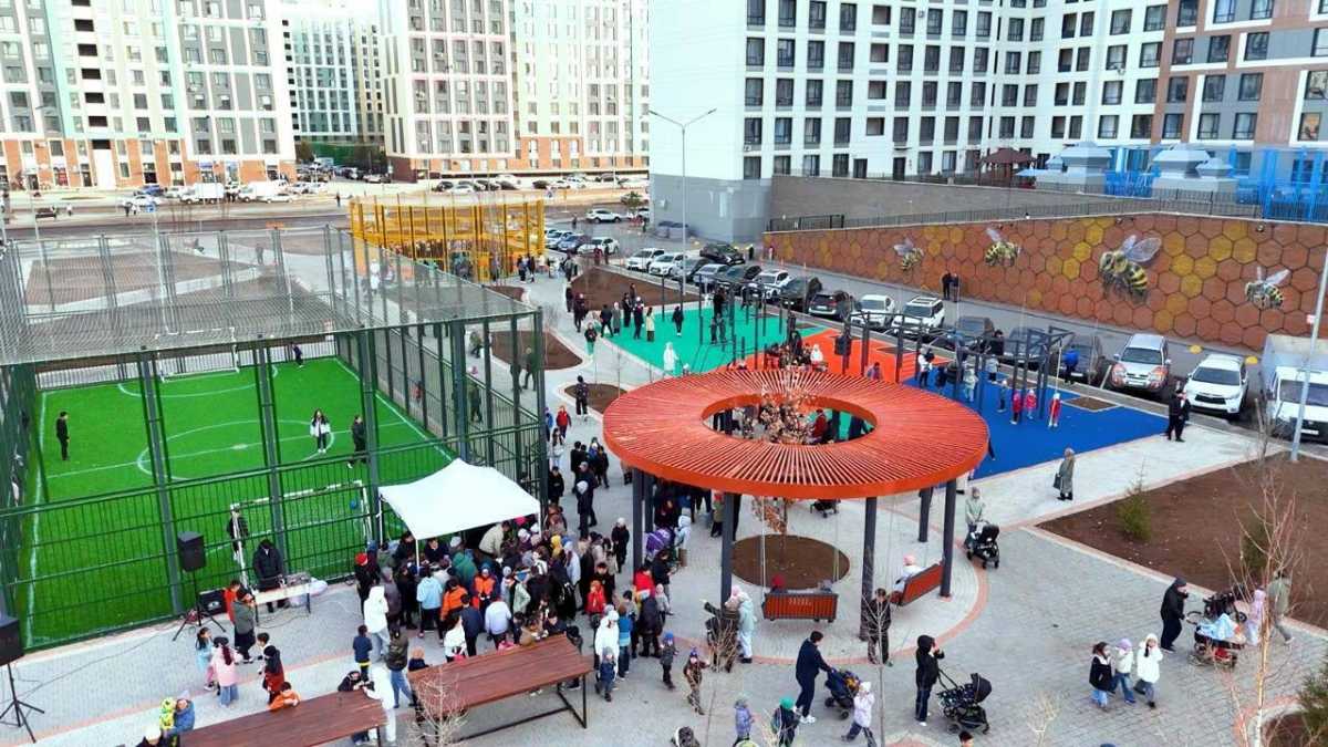 170 дворов и общественных пространств благоустроили в Астане