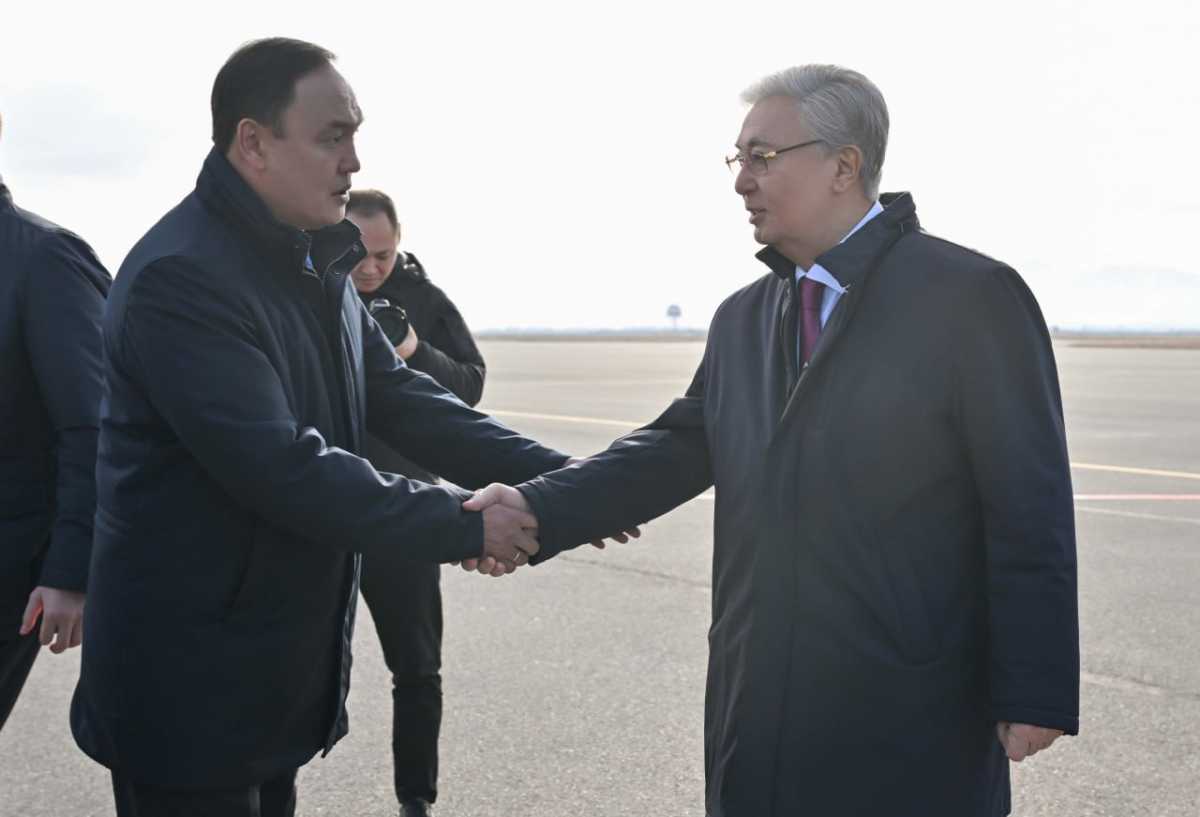 Токаев прибыл с рабочей поездкой в Жамбылскую область