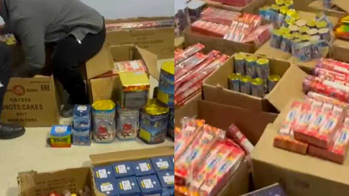 Партию опасной пиротехники изъяли в Шымкенте