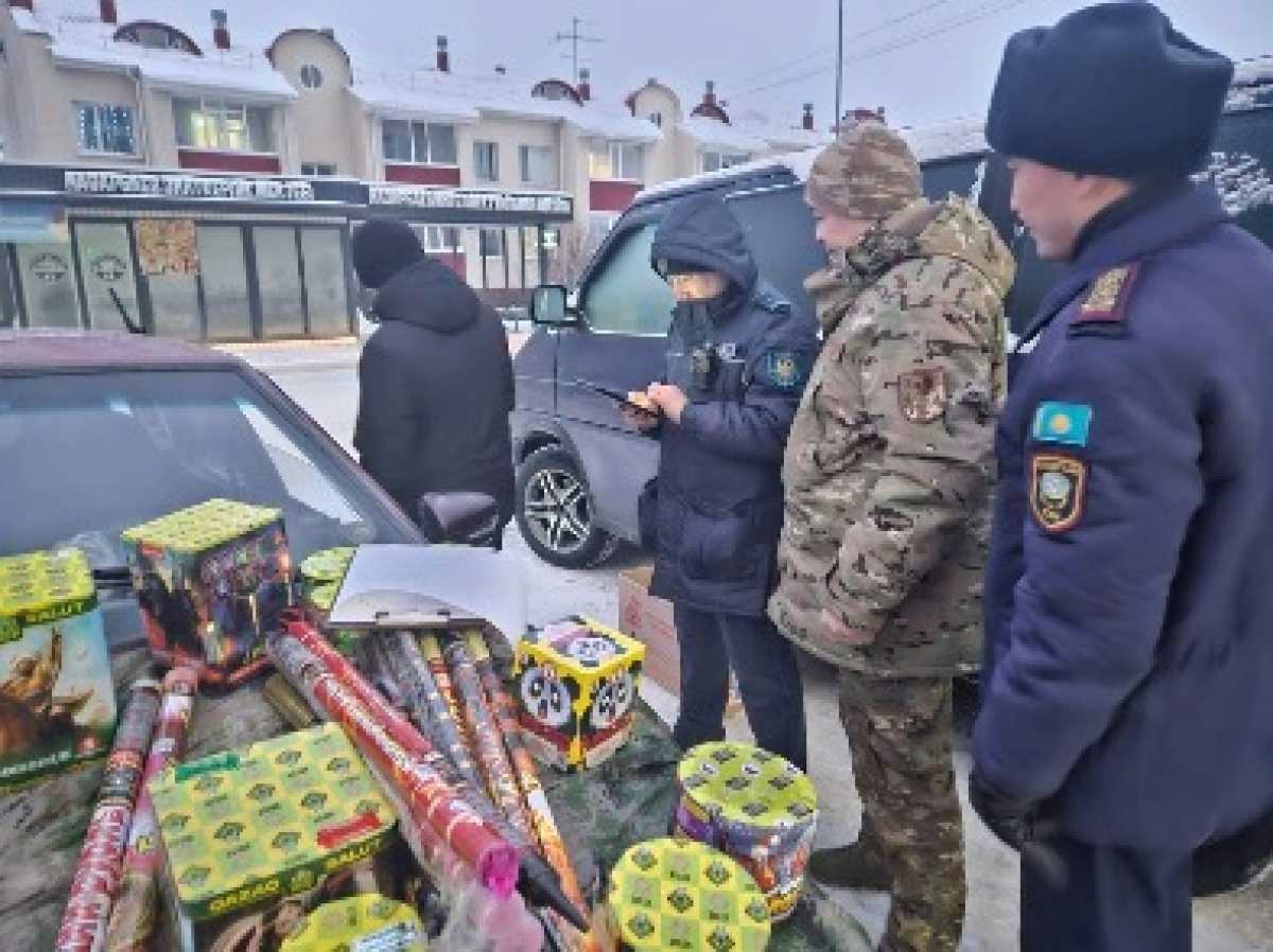 Почти 6 тысяч потенциально опасных фейерверков изъяли в СКО