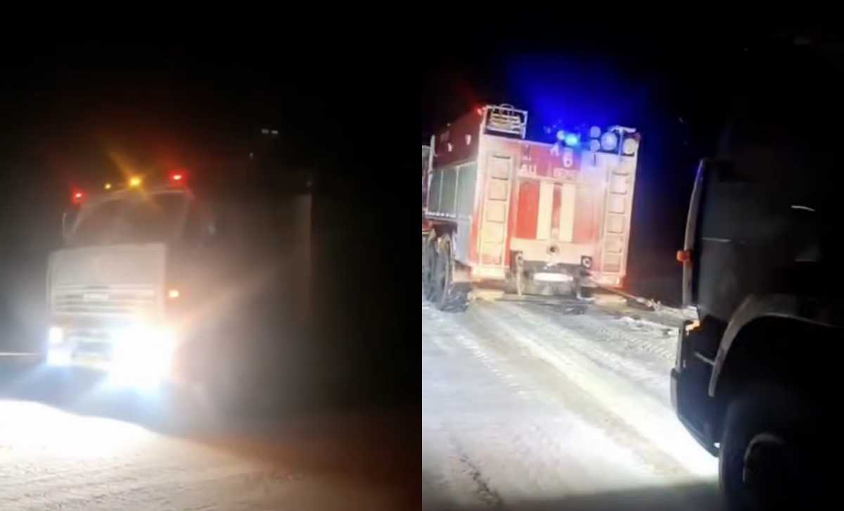 Водителя грузовика вызволили из снежного плена в Мангистауской области