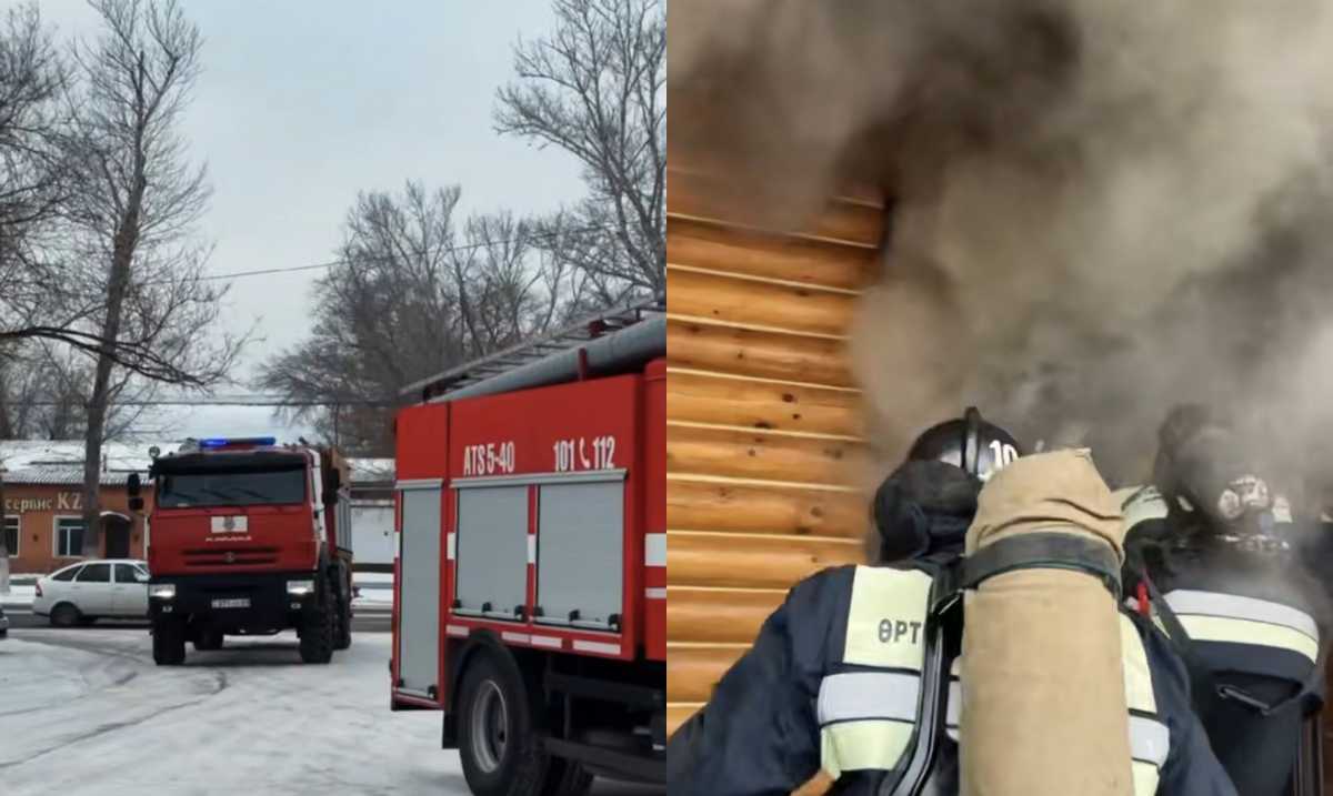 Спасатели предотвратили возможный взрыв при пожаре в Караганде