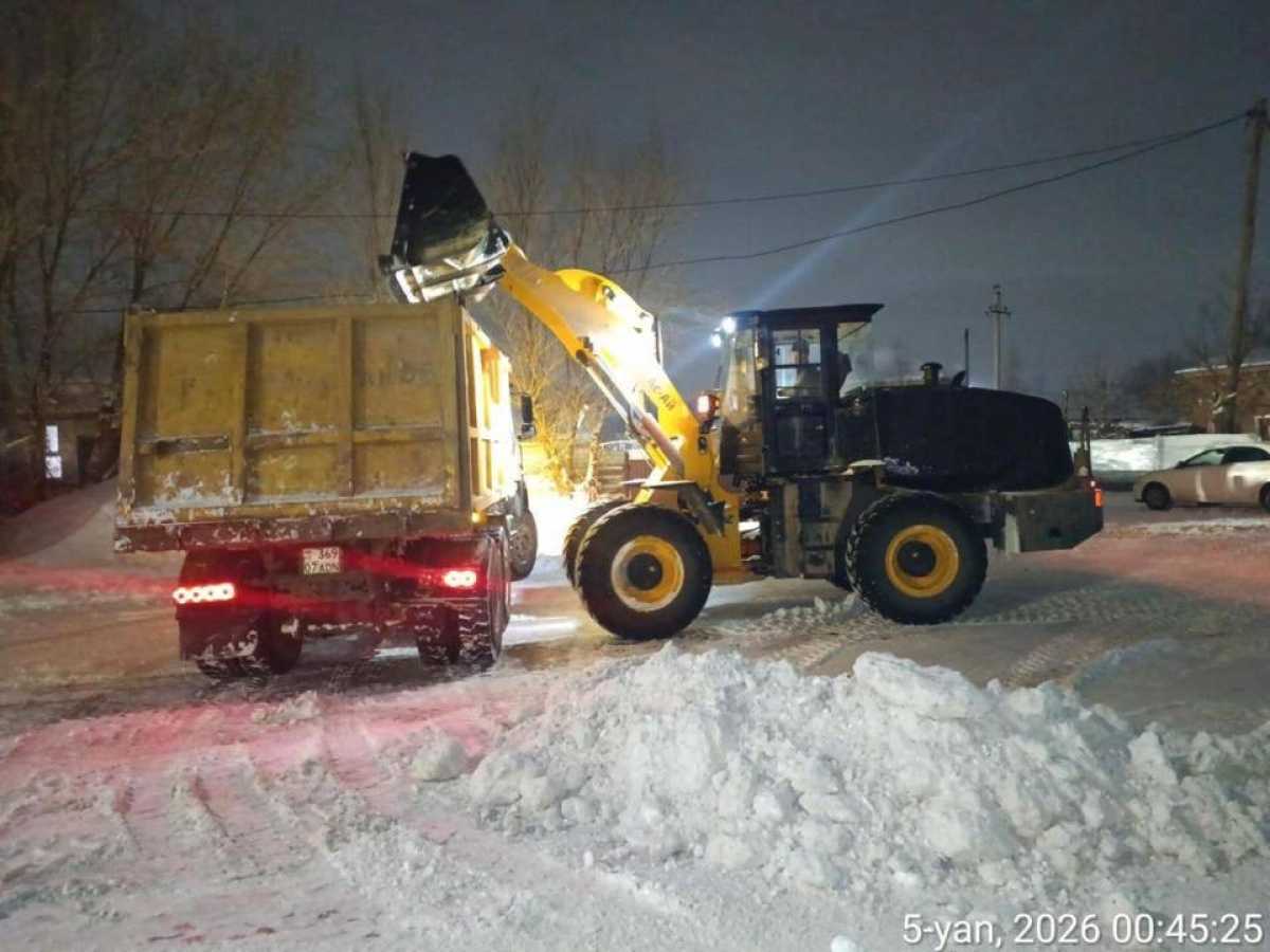 Более 1,6 млн кубометров снега вывезли из Астаны с начала зимнего сезона